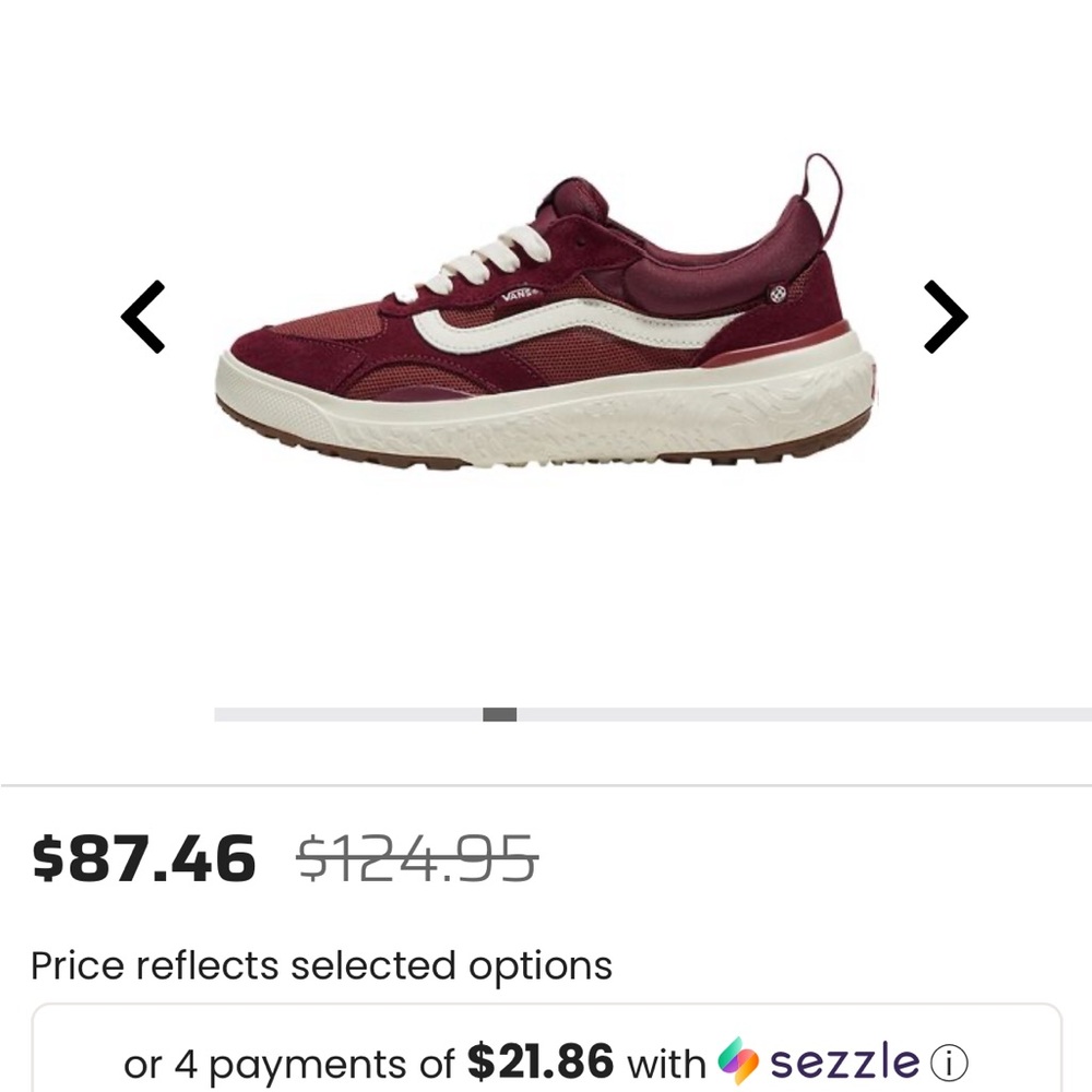 Vans Ultra Range 3 Burgundy Sneakers